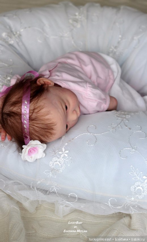 Кнопочка Эви. Кукла реборн из молда Maike by Gudrun Legler