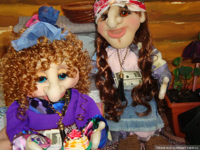 Авторские куклы. Три сестры Бабки Ёжки (фото 7)