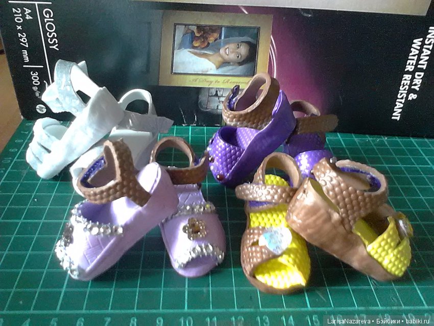 Мастер-класс. Босоножки для куклы