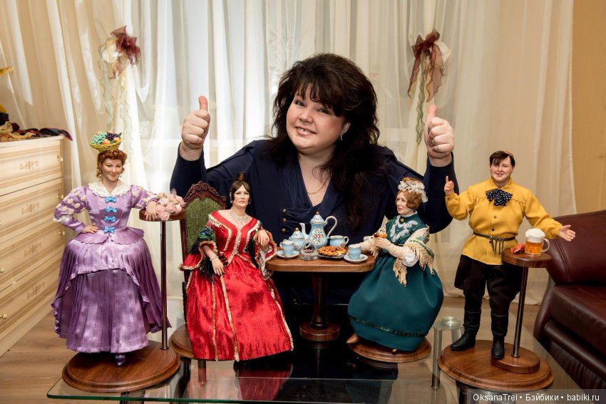 Портретные куклы Оксаны Трей