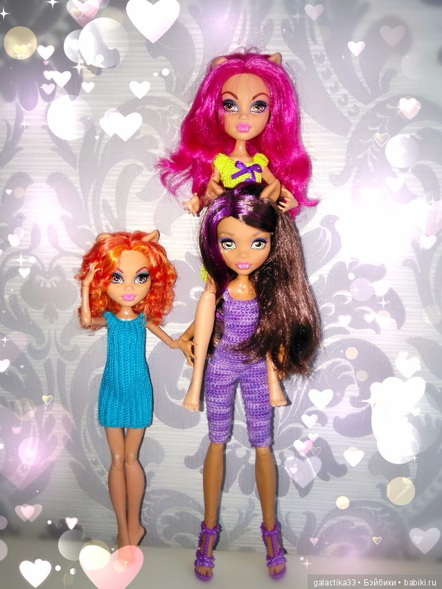Мои вязалочки для кукол Монстер Хай