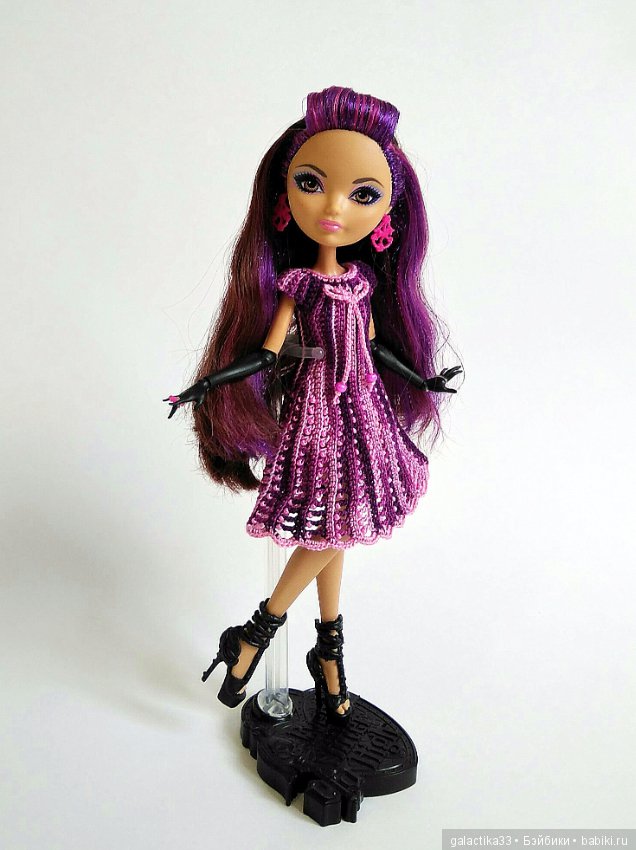Наряды для Эвер Афтер Хай, вязаные крючком. Часть 1 (фото 2)