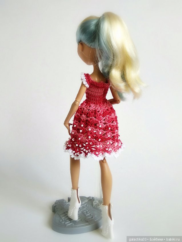 Наряды для Эвер Афтер Хай, вязаные крючком. Часть 1 (фото 9)