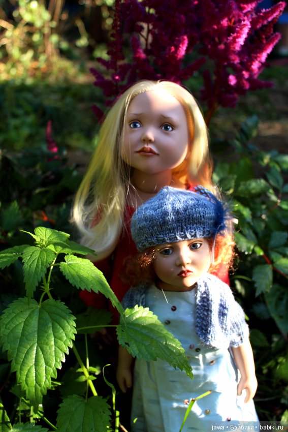 Три сестрички в саду . Коллекционные куклы ZWERGNASE (фото 4)