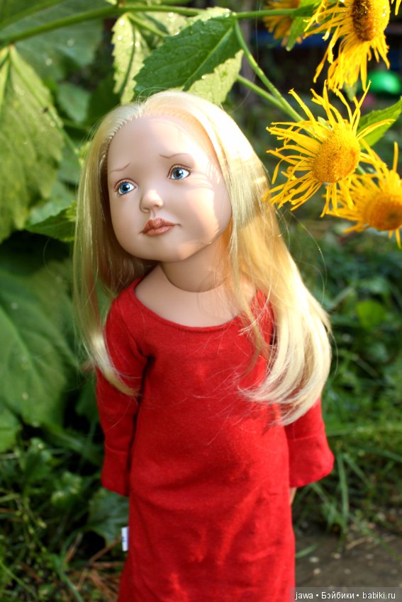 Три сестрички в саду . Коллекционные куклы ZWERGNASE