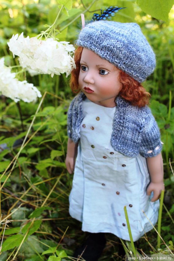 Три сестрички в саду . Коллекционные куклы ZWERGNASE