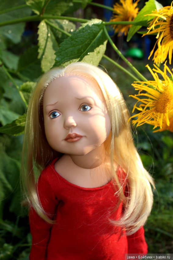 Три сестрички в саду . Коллекционные куклы ZWERGNASE