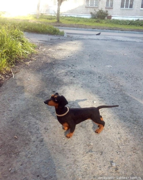 Такса, игрушка ручной работы