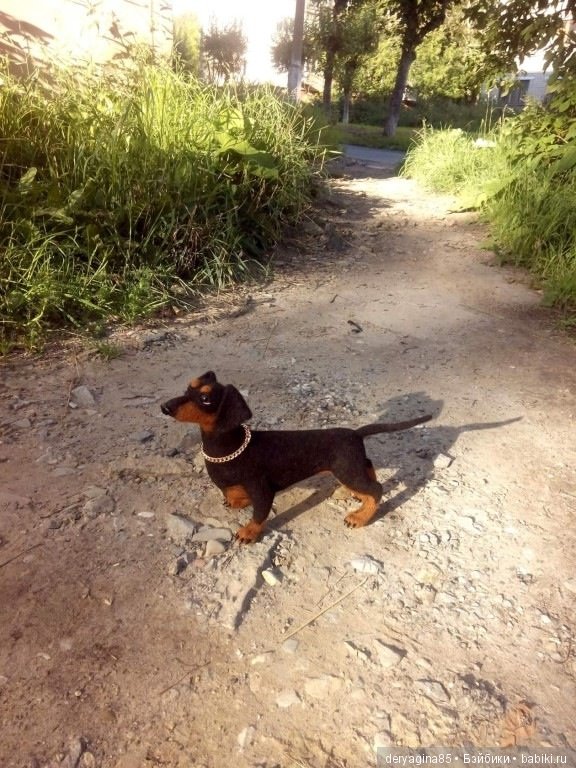 Такса, игрушка ручной работы (фото 4)