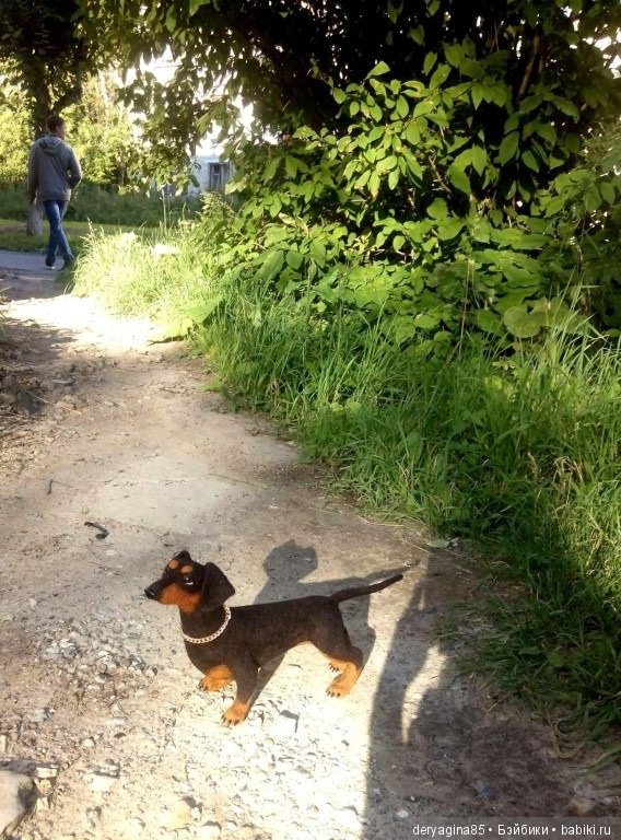 Такса, игрушка ручной работы (фото 2)