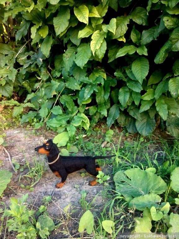 Такса, игрушка ручной работы (фото 10)