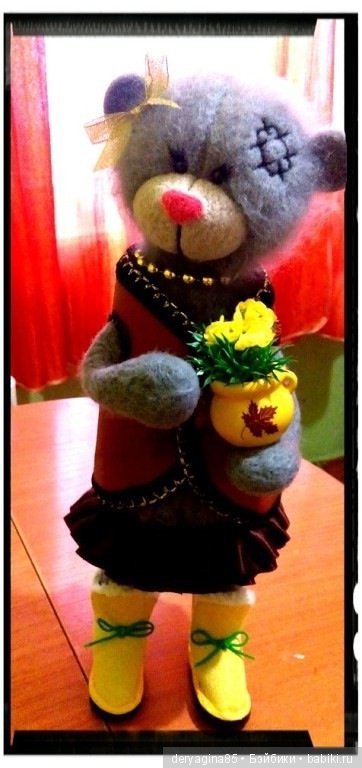 Мои шерстянные зверюшки — Валяные игрушки из шерсти: сухое валяние (фото 7)