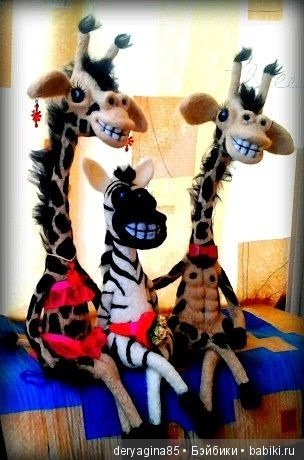 Мои шерстянные зверюшки — Валяные игрушки из шерсти: сухое валяние