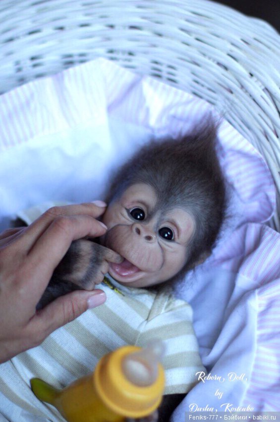 Гарик-удивительный малыш! Обезьянка реборн Даши Костенко