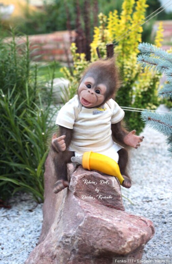 Гарик-удивительный малыш! Обезьянка реборн Даши Костенко