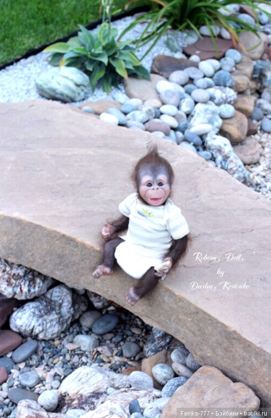 Гарик-удивительный малыш! Обезьянка реборн Даши Костенко