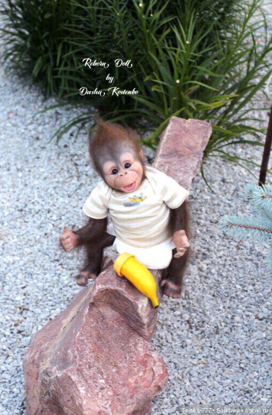 Гарик-удивительный малыш! Обезьянка реборн Даши Костенко