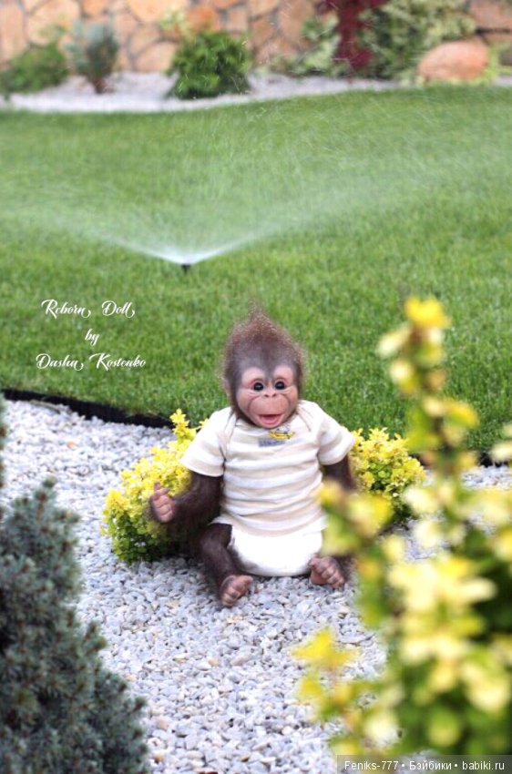 Гарик-удивительный малыш! Обезьянка реборн Даши Костенко