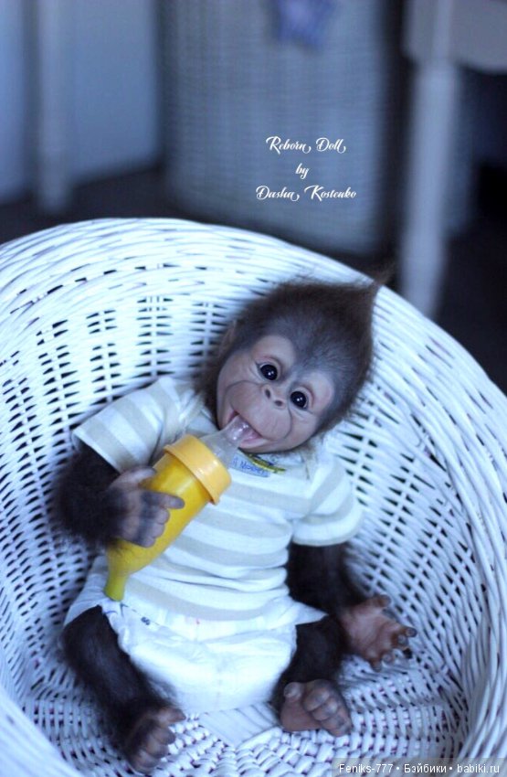 Гарик-удивительный малыш! Обезьянка реборн Даши Костенко