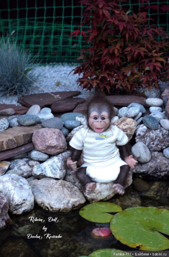 Гарик-удивительный малыш! Обезьянка реборн Даши Костенко (фото 5)