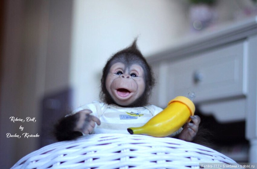 Гарик-удивительный малыш! Обезьянка реборн Даши Костенко