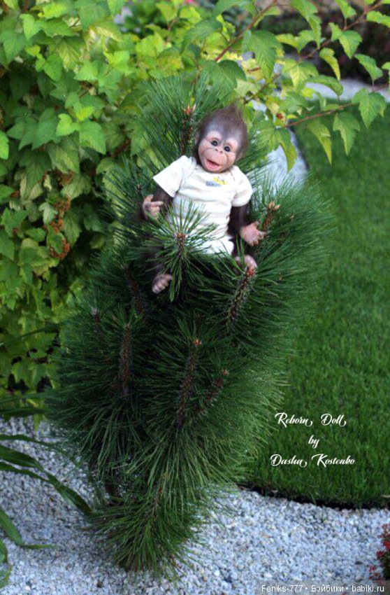 Гарик-удивительный малыш! Обезьянка реборн Даши Костенко