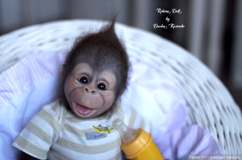 Гарик-удивительный малыш! Обезьянка реборн Даши Костенко