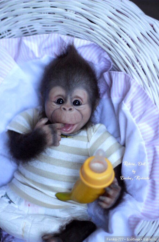 Гарик-удивительный малыш! Обезьянка реборн Даши Костенко