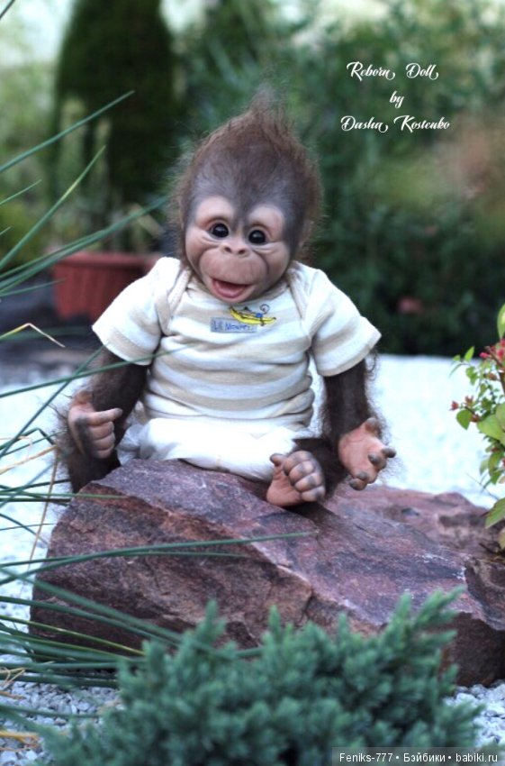 Гарик-удивительный малыш! Обезьянка реборн Даши Костенко