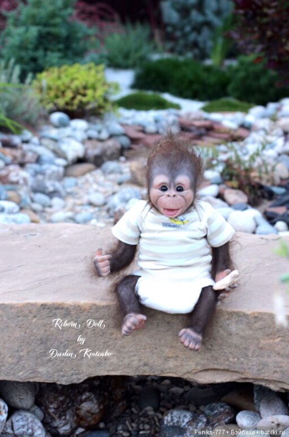 Гарик-удивительный малыш! Обезьянка реборн Даши Костенко (фото 9)