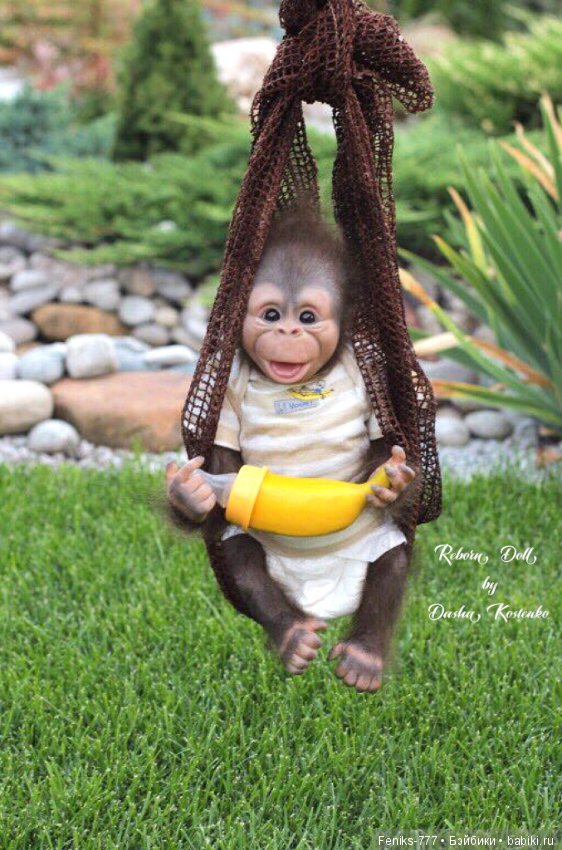 Гарик-удивительный малыш! Обезьянка реборн Даши Костенко