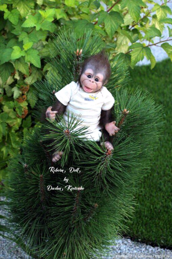 Гарик-удивительный малыш! Обезьянка реборн Даши Костенко