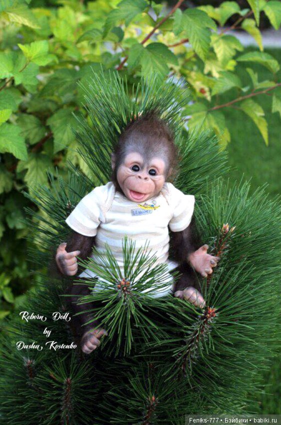 Гарик-удивительный малыш! Обезьянка реборн Даши Костенко