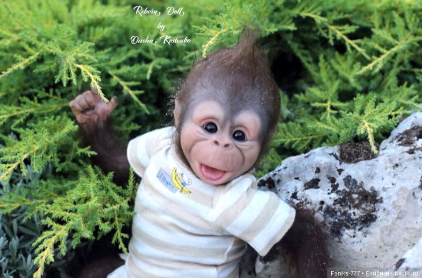 Гарик-удивительный малыш! Обезьянка реборн Даши Костенко