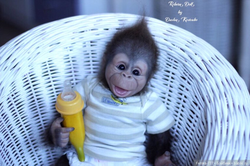 Гарик-удивительный малыш! Обезьянка реборн Даши Костенко