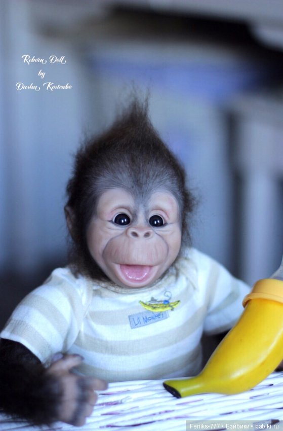 Гарик-удивительный малыш! Обезьянка реборн Даши Костенко