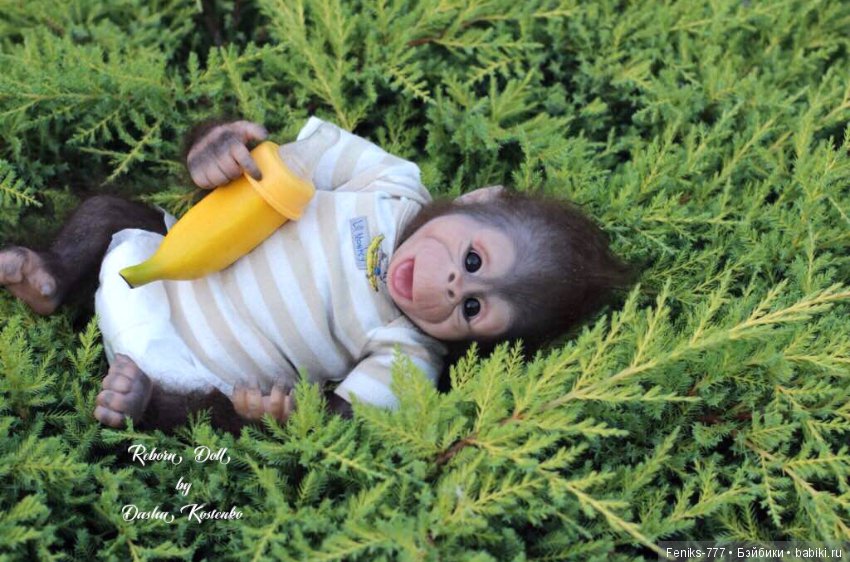 Гарик-удивительный малыш! Обезьянка реборн Даши Костенко