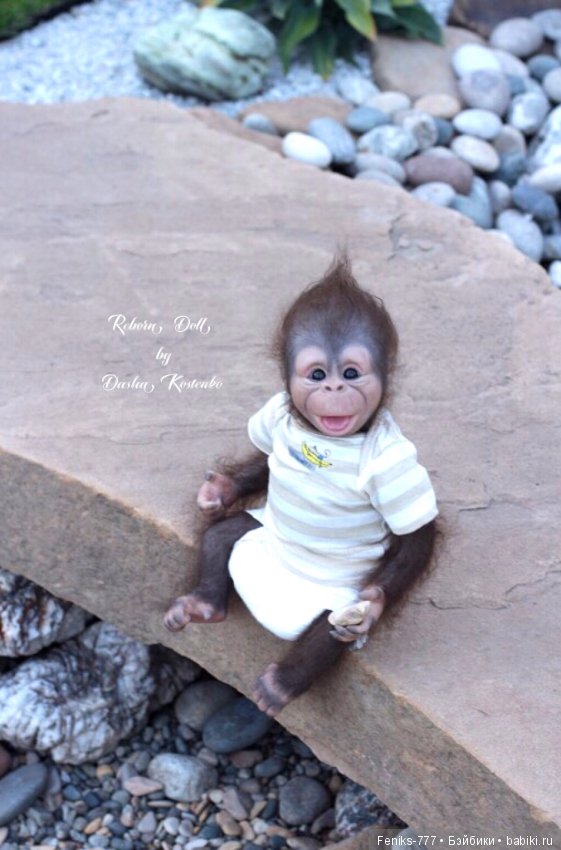Гарик-удивительный малыш! Обезьянка реборн Даши Костенко