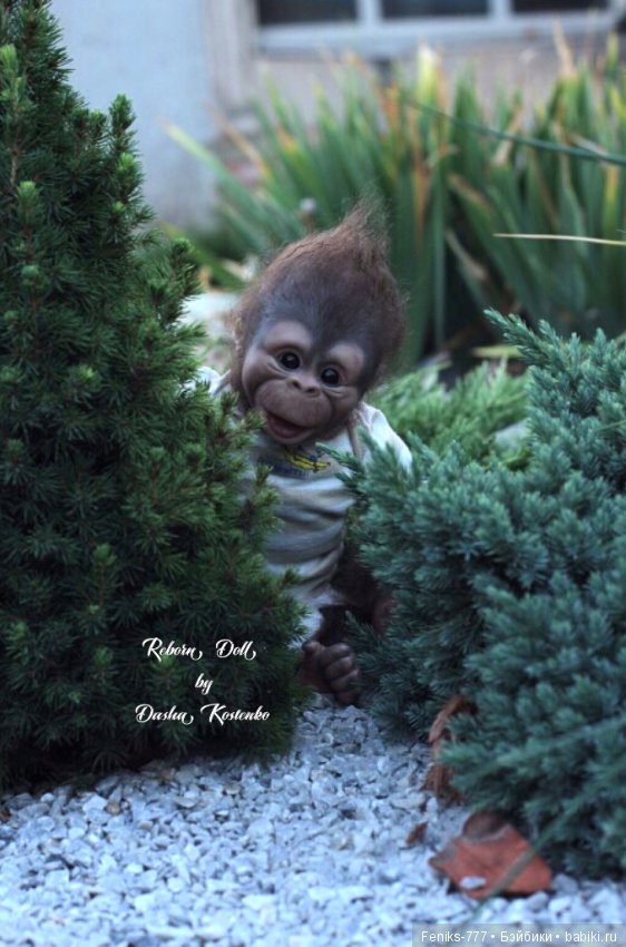 Гарик-удивительный малыш! Обезьянка реборн Даши Костенко