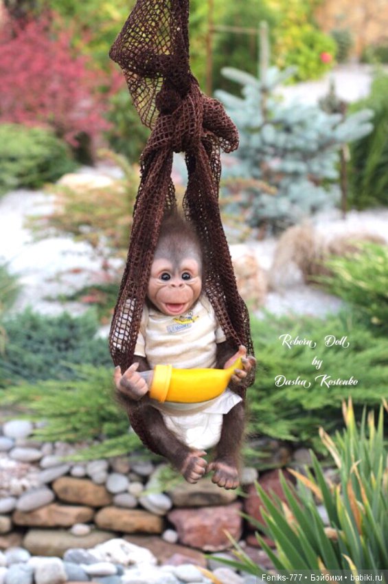 Гарик-удивительный малыш! Обезьянка реборн Даши Костенко