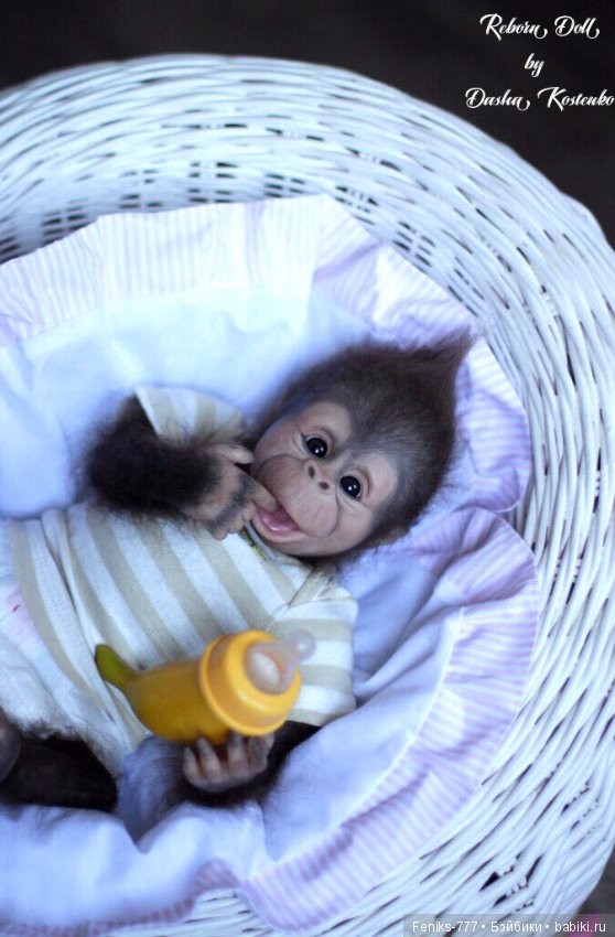 Гарик-удивительный малыш! Обезьянка реборн Даши Костенко