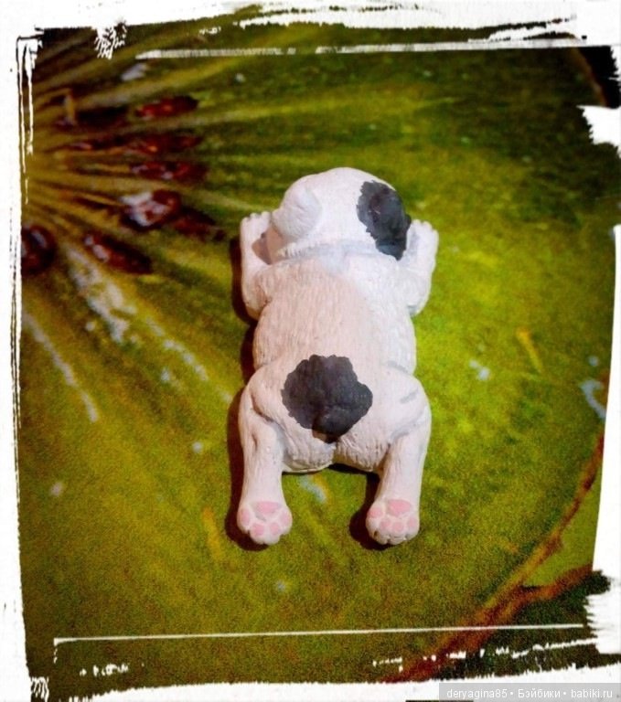 Микро бульдожек — Лепка авторских игрушек и папье (фото 9)
