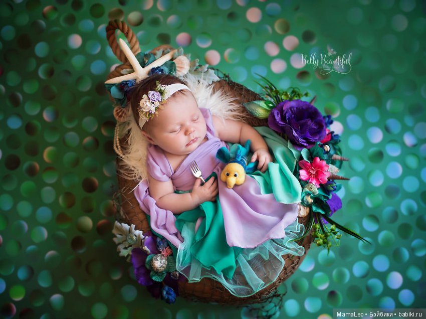 Потрясающая фотосессия новорожденных принцесс Диснея