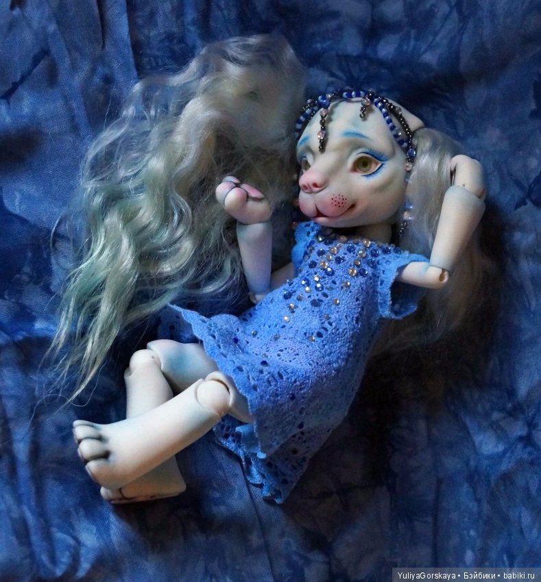 Найки - сине-голубая собачка символ 2018 года (фото 6)