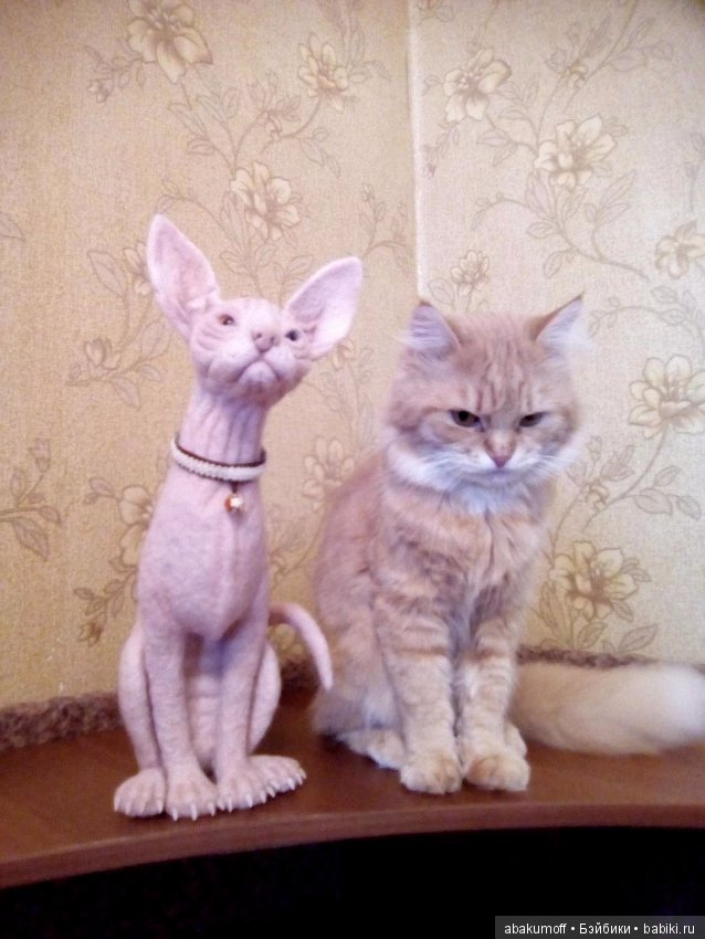 Сфинксы из шерсти, сухое валяние