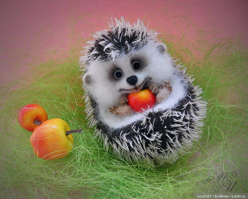 Ёжик Топотыш — Валяные игрушки из шерсти: сухое валяние (фото 3)