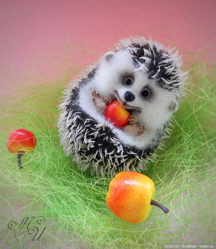 Ёжик Топотыш — Валяные игрушки из шерсти: сухое валяние (фото 2)