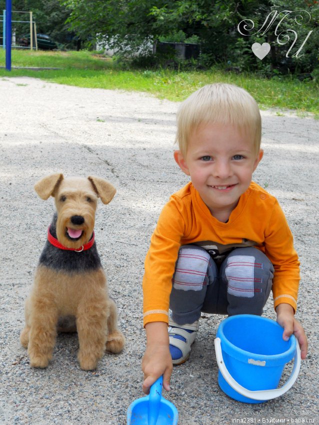 Эрдельтерьер Джеймс — Валяные игрушки из шерсти: сухое валяние (фото 3)
