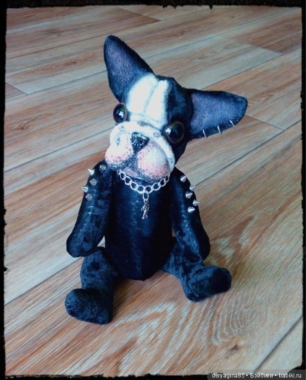 Бульдожка — Текстильные игрушки и примитивы: кофейные (фото 4)