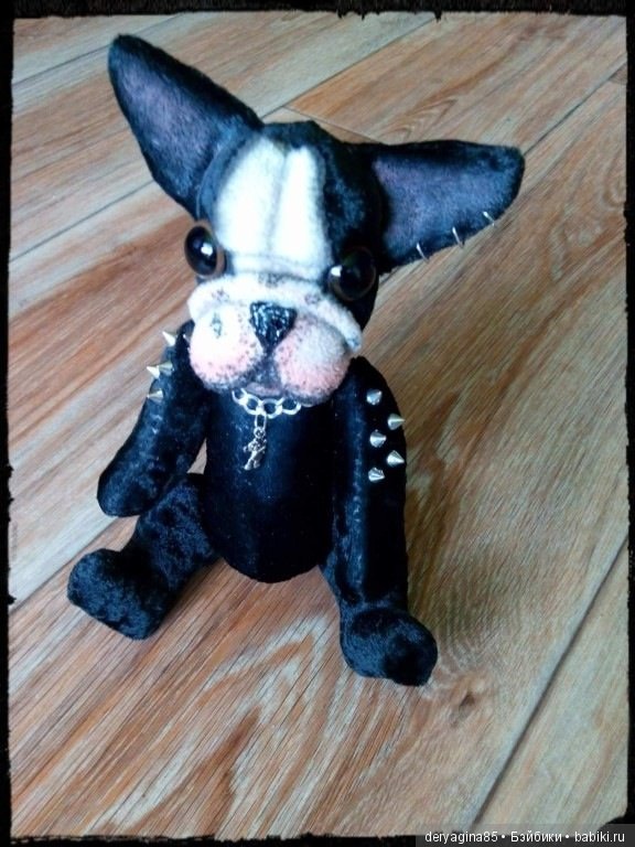 Бульдожка — Текстильные игрушки и примитивы: кофейные (фото 6)